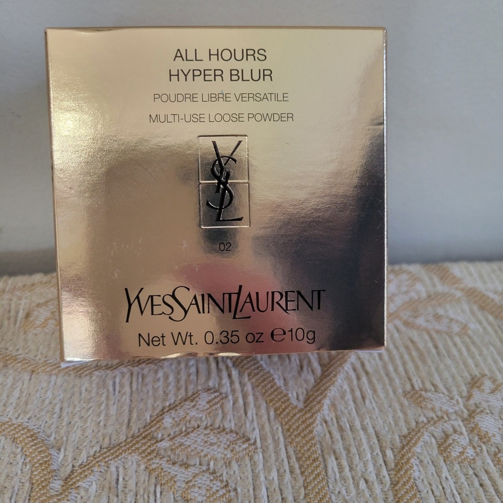 YSL All Hours Hyper Blur Multi-Use Loose Powder Shade 02 0.35oz New In Box